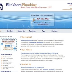 Site Launch – Blinkhorn Plumbing, Kensington, MD